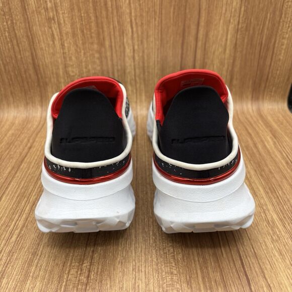 Under Armour SlipSpeed Mega Running Shoe Black White Red Men's size 11.5 Sneaker - Picture 4 of 8